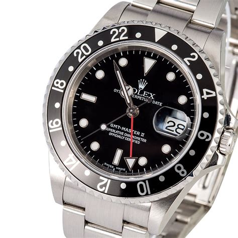 Rolex gmt master 2 16710 lunetta bezel black 